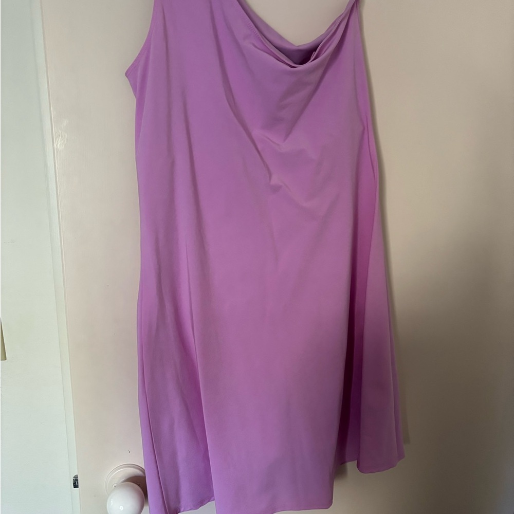 One shoulder traveler mini dress